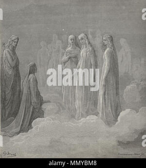 Gustave Doré - Paradiso, Canto III Stockfoto