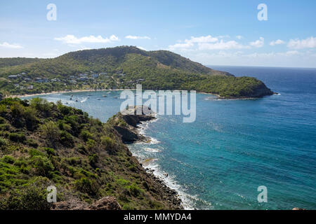 Antigua Inseln der Kleinen Antillen in der Karibik West Indies - Eingang des englischen Hafen Stockfoto