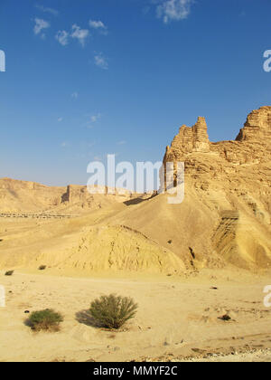 Clay Felsen Stadt Riad in Saudi Arabien Stockfoto