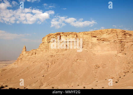 Clay Felsen Stadt Riad in Saudi Arabien Stockfoto