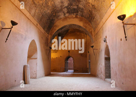 Die kornkammern von Moulay Ismail, Meknes, Marokko Stockfoto