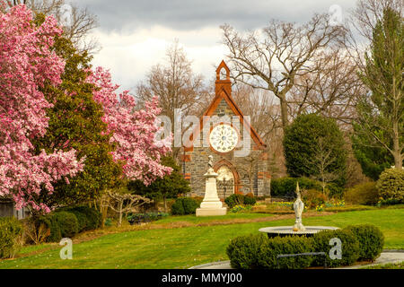 James Renwick Kapelle, Oak Hill Cemetery, 3001 R Street NW, Georgetown, Washington DC Stockfoto