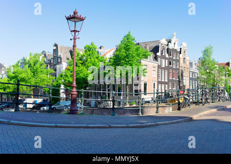 Häuser von Amstardam, Niederlande Stockfoto