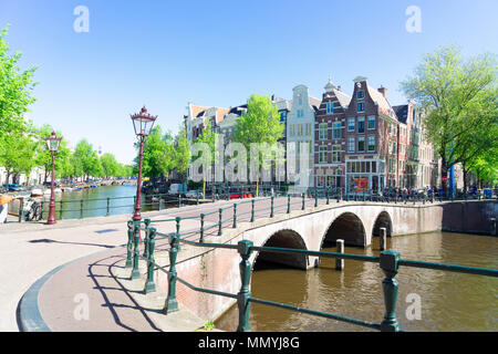 Häuser von Amstardam, Niederlande Stockfoto