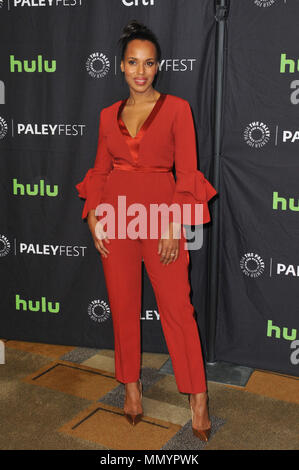 HOLLYWOOD, CA - 26. März: Kerry Washington die "Skandal" Veranstaltung im Paley Center für die 34. jährlichen Media PaleyFest bei Dolby Theater nimmt am 26. März 2017 in Hollywood, California People: Kerry Washington Stockfoto