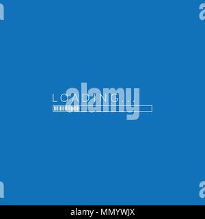 Ladevorgang angezeigt. Vector Illustration. System Software Update und Upgrade. Stock Vektor