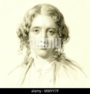 . Englisch: Portrait von Harriet Beecher Stowe (1811-1896) Deutsch: Sterben Romania Harriet Beecher Stowe. ca. 1855. Franz Holl (1815-1884) nach George Richmond (28. März 1809 - 19. März 1896) Harriet Beecher Stowe von Francis Holl Stockfoto