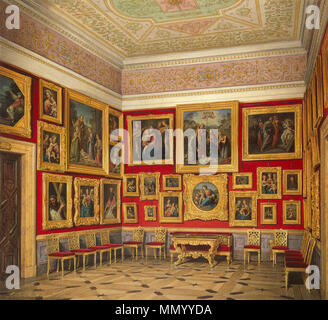 . Englisch: Interieur der neuen Eremitage. Die Studie der italienischen Kunst Englisch: Die Erforschung der italienischen Kunst. 1860. Hau. Interieur der neuen Eremitage. Die Studie der italienischen Kunst 1860. 2 Stockfoto