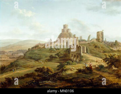 Hendrik Frans de Cort - Launceston Castle, Cornwall Stockfoto