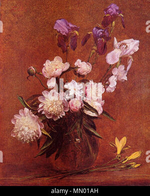 . Englisch: Henri Fantin-Latour der Kunst. Henri Fantin-Latour (1836 - 1904) Beschreibung französischer Maler, Lithograph, botanische Illustrator und Grafiker Geburtsdatum / Tod 14. Januar 1836 vom 25. August 1904 Ort der Geburt / Todes Grenoble Buré (Orne) Standort Paris, London Authority control: Q 310715 VIAF:?:? ISNI 61556110 0000 0000 8140 3442 ULAN:?? n 500025754 LCCN: 82025255 NLA:? 35793010 WorldCat Henri Fantin-Latour Strauß Pfingstrosen und Iris Stockfoto