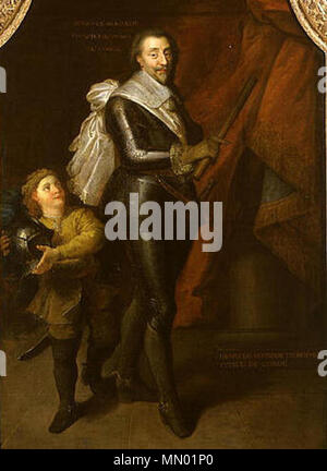 English: Porträt Henris II. de Bourbon, Fürst von Condé Deutsch: Portrait von Henri, Prinz von Condé (1588 - 1646) Français: Portrait de Henri de Bourbon, prince de Condé. zweiten Hälfte des 17. Jahrhunderts. HenriIIde Bourbon-Conde Stockfoto