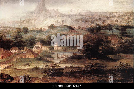 Landschaft mit der Verbannung der Hagar. erste Hälfte des 16. Jahrhunderts. Herri met de Bles-Landschaft mit der Verbannung von Hagar - WGA 02265 Stockfoto