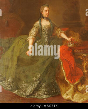 . Englisch: Portrait von Isabella von Parma (1741-1763). Nach 1765. Meytens, Schule - Isabella von Parma (riesensaal) Stockfoto