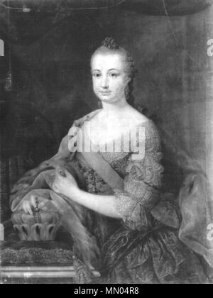 . Englisch: Porträt der Gräfin von der Pfalz Elisabeth Auguste von Pfalz-sulzbach (1721-1794) Q 29904043. Nach 1766. Hoffnas - Elisabeth Augusta von Sulzbach, München Stockfoto