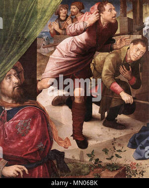 Die Anbetung der Hirten (Detail). ca. 1480. Hugo van der Goes - Anbetung der Hirten (Detail) - WGA 9646 Stockfoto