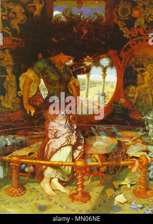 Die Lady von shalott. 1889-92. HuntShallotlarge Stockfoto
