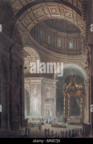 Beleuchtung des Kreuzes in St. Peter am Karfreitag Beleuchtung de la Croix du Careme 2 Stockfoto