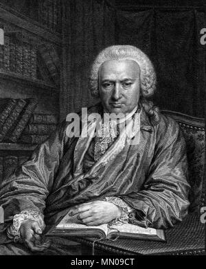 . Porträt von Charles Bonnet (1720-1793). 1779 (veröffentlicht); 1777 (Malerei). Charles Bonnet graviert 7/8 Stockfoto