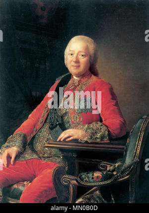 . Nikita Iwanowitsch Panin (1718-1783), russischer Diplomat und Staatsmann Porträt des Grafen N.I Panin. 1777. Alexandre Roslin, Portrait du Comte N.J. Panine (1777) Stockfoto