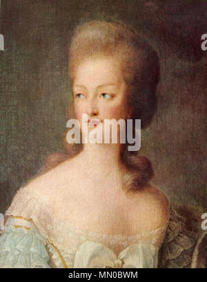 . Englisch: Vorbereitende Zeichnung für die berühmten offizielles Portrait von Marie Antoinette, 1778 gemalt von Élisabeth-Louise Vigée-Le Brun. Italiano: Königin Marie Antoinette von Frankreich, 1778 schizzo pro un ritratto Ufficiale, Questo ritratto è Il disegno preparatorio eseguito dall'artista pro Il Ritratto ufficiale della Regina che verrà POI inviato in Österreich. . 1778. Marie Antoinette Erwachsener 2 Stockfoto