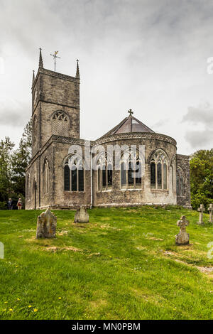 Kirche St. Nikolaus in Moreton, wo die Beerdigung von T.E. Lawrence, besser bekannt als Lawrence von Arabien statt. Stockfoto