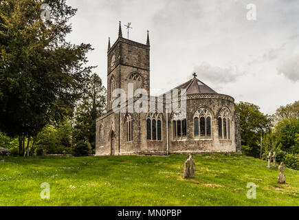 Kirche St. Nikolaus in Moreton, wo die Beerdigung von T.E. Lawrence, besser bekannt als Lawrence von Arabien statt. Stockfoto