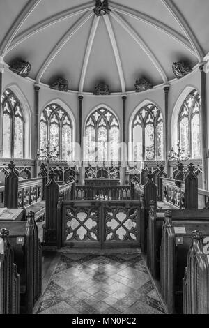 Kirche St. Nikolaus in Moreton, wo die Beerdigung von T.E. Lawrence, besser bekannt als Lawrence von Arabien statt. Stockfoto