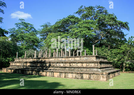 Antike Stadt Polonnaruwa, Polonnaruwa Bezirk in der zentralen Provinz, Sri Lanka Stockfoto