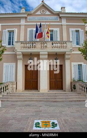 Rathaus von Ramatuelle, Cote d'Azur, Départements Var, Provence-Alpes-Côte d'Azur, Südfrankreich, Frankreich, Europa Stockfoto