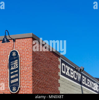 Oxbow Brauerei in Portland Maine Stockfoto