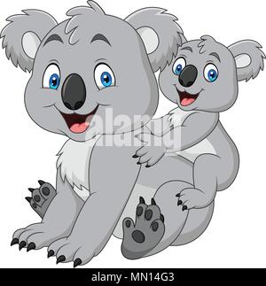 Mutter und Baby koala Stock Vektor