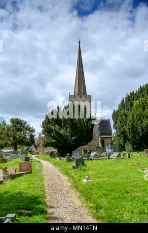 Um Purton, Wiltshire Dorf in der Nähe von Swindon, Wiltshire England UK St Mary's Parish Church Stockfoto