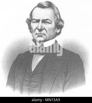 USA. Andrew Johnson, 17 Präsident, US c 1880 alte antike Bild drucken Stockfoto
