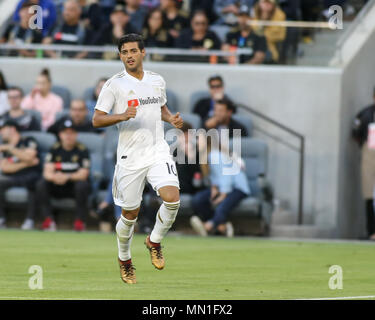 Los Angeles, CA, USA. 13. Mai, 2018. Los Angeles FC Vorwärts Carlos Vela #10 während der zweiten Hälfte des Los Angeles Football Club vs New York City Football Club Stadion Banc von Kalifornien in Los Angeles, Ca am 13. Mai 2018. Jevone Moore Quelle: CSM/Alamy leben Nachrichten Stockfoto