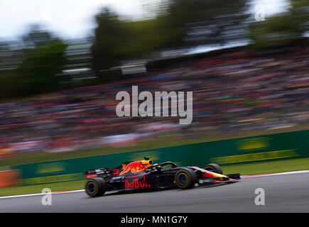 Barcelona, Spanien. 13. Mai, 2018. Daniel Ricciardo von Australien fahren die (3) Aston Martin Red Bull Racing RB 14 TAG Heuer am Anschluss während der Rennen der Spanischen Formel 1 Grand Prix am Circuit de Catalunya am 13. Mai 2018 in Montmelo, Spanien. Credit: CORDON PRESSE/Alamy leben Nachrichten Stockfoto