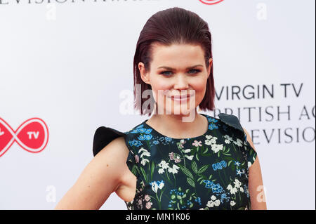 London, Großbritannien. 13. Mai 2018. Lindsey Russell besucht die Jungfrau TV British Academy Television Awards Zeremonie an der Royal Festival Hall. Credit: Wiktor Szymanowicz/Alamy Leben Nachrichten. Stockfoto