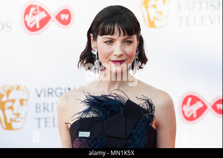 London, Großbritannien. 13. Mai 2018. Caitriona Balfe besucht die Jungfrau TV British Academy Television Awards Zeremonie an der Royal Festival Hall. Credit: Wiktor Szymanowicz/Alamy Leben Nachrichten. Stockfoto