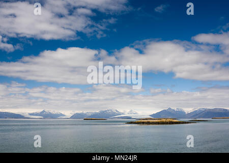 Isländischen Küste in der Nähe von Hoefn, Island. Stockfoto