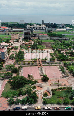 Managua, Nicaragua, Juni 1986; das Zentrum der Stadt ist heute ein Park. Die Innenstadt wurde bei einem Erdbeben 1972 zerstört. Stockfoto