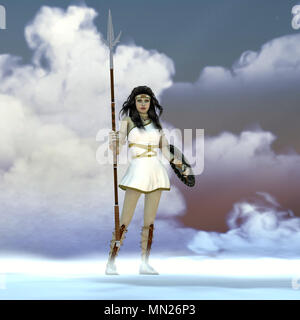 Athena griechische Göttin - Athena war die Tochter des griechischen Gottes Zeus und bewundert, Weisheit, Mut und Strategische Kriegsführung. Stockfoto