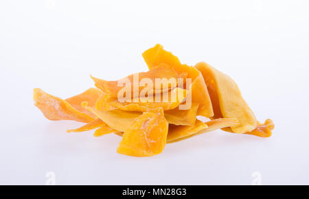 Mango trocken oder getrocknete mango Slices auf Hintergrund Stockfoto