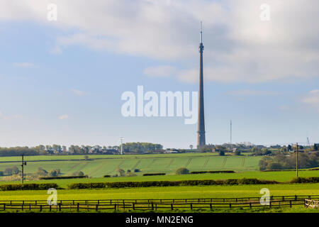 Sendestation Emley Moor Stockfoto