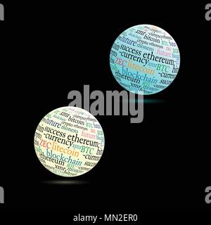 Neon dicorative 3d-Kugel Stock Vektor