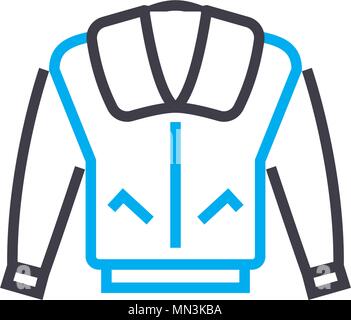 Hr. Mantel Vektor dünne Linie Schlaganfall Symbol. Hr. Mantel Umrisse Illustration, lineare Zeichen, Symbol Konzept. Stock Vektor