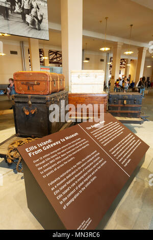 Ellis Island Immigration Museum, Ellis Island, New York City, USA Stockfoto