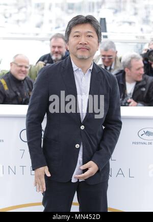 HIROKAZU KOREEDA, LADENDIEBE, Fotoshooting. 71 ST CANNES FILM FESTIVAL, Cannes, Frankreich, 14. Mai 2018 Stockfoto