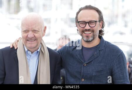 JEAN-PAUL RAPPENEAU, Vincent Perez, Cyrano de Bergerac, Fotoshooting. 71 ST CANNES FILM FESTIVAL, Cannes, Frankreich, 14. Mai 2018 Stockfoto