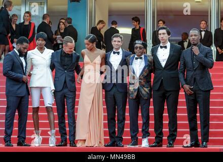 JOHN DAVID WASHINGTON, DAMARIS LEWIS, JASPER PAAKKONEN, LAURA HARRIER, TOPHER GRACE, Spike Lee, ADAM TREIBER, Corey Hawkins, BLACKKKLANSMAN Stockfoto
