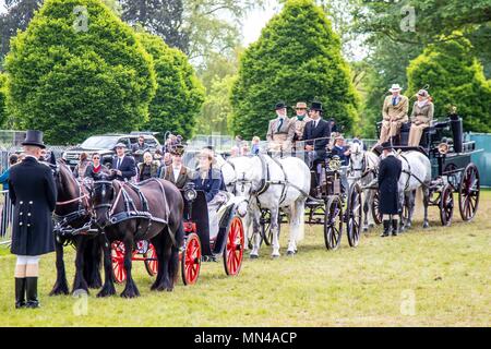 Tag 5. Royal Windsor Horse Show. Windsor. Berkshire. UK. Fahren. Die Champagne Laurent Perrier Treffen der britischen Fahren Gesellschaft. Frau Louise und die Gräfin von Wessex. 13/05/2018. Stockfoto