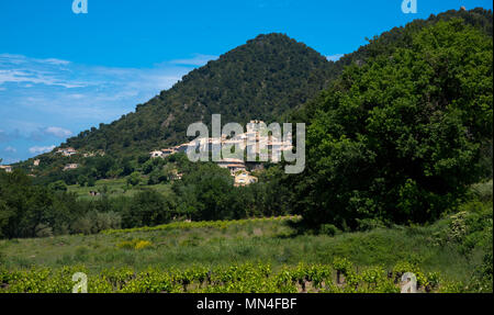 Dorf Seguret in der Provence in Frankreich Stockfoto